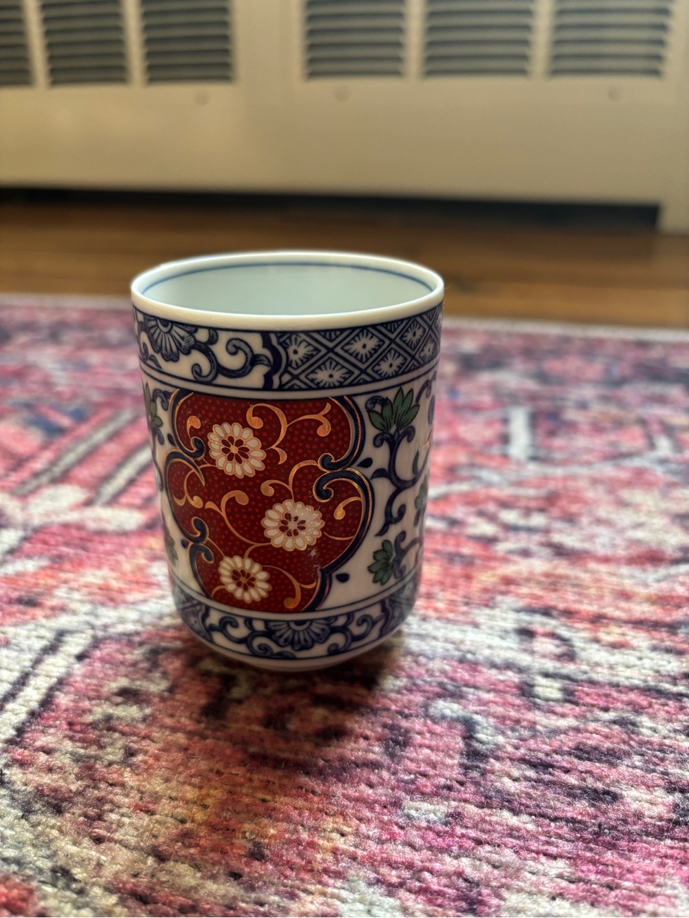 Japanese Teacup with Floral Design